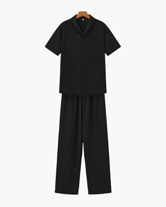 Cotton Polo & Pantalon Set